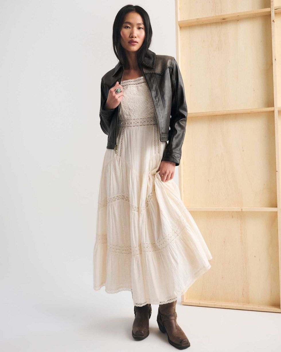 Abercrombie & Fitch x Kemo Sabe Western Genuine Leather Jacket