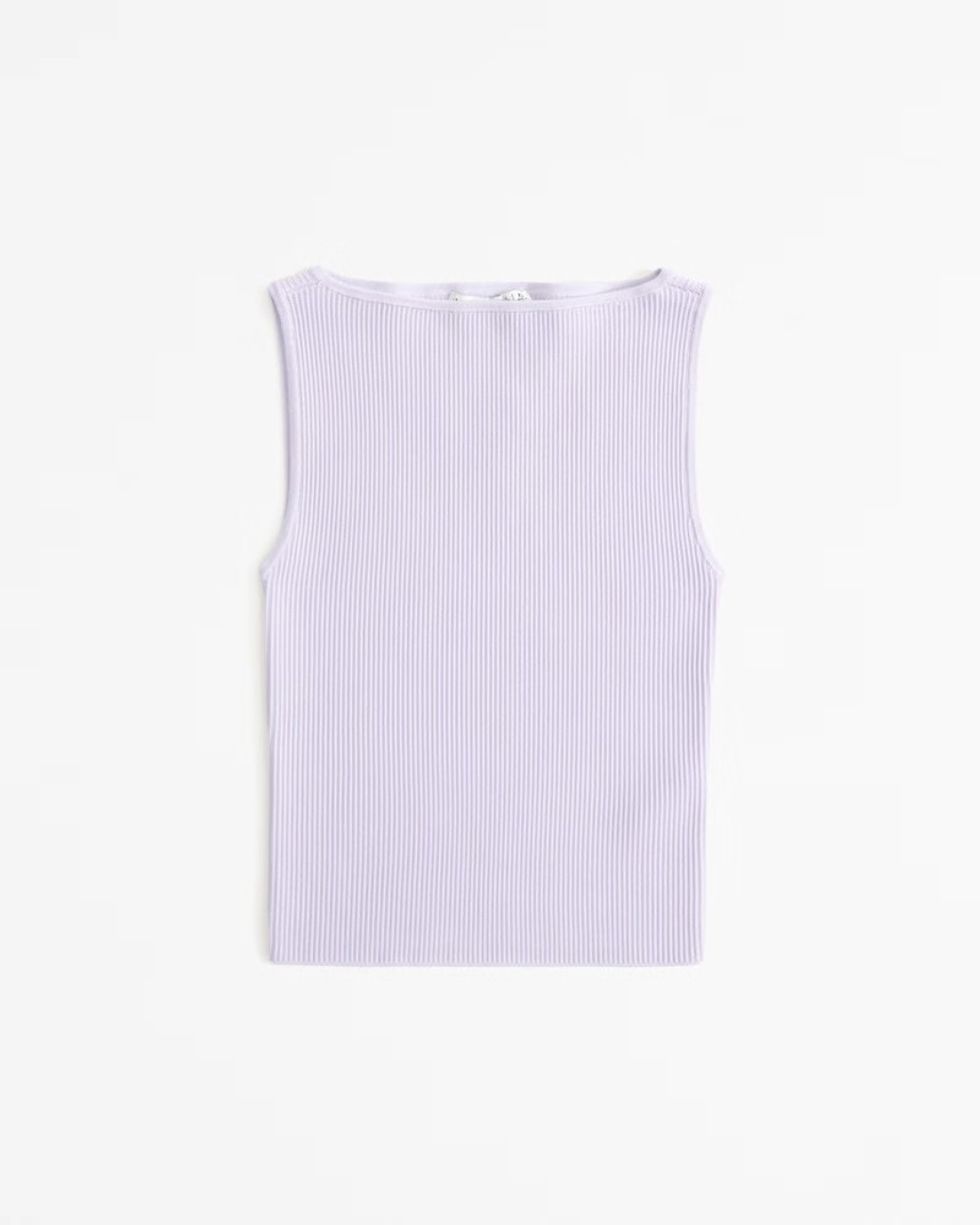 Abercrombie Ottoman Slash Top in lilac color