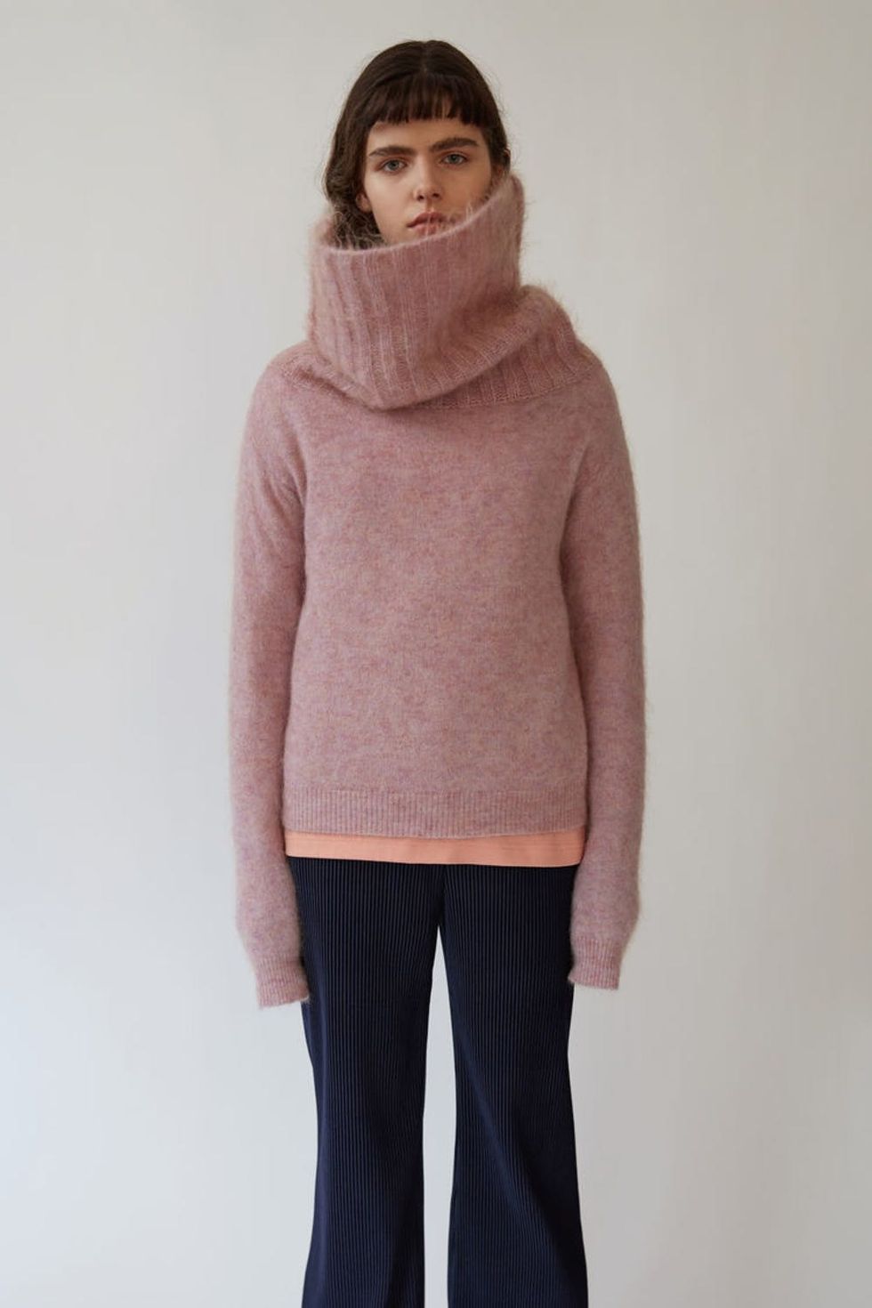 Acne Raze Mohair Dusty Pink Sweater