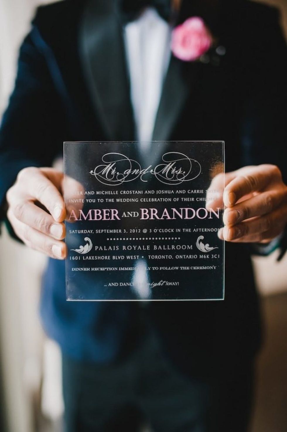 Acrylic Wedding Invitations