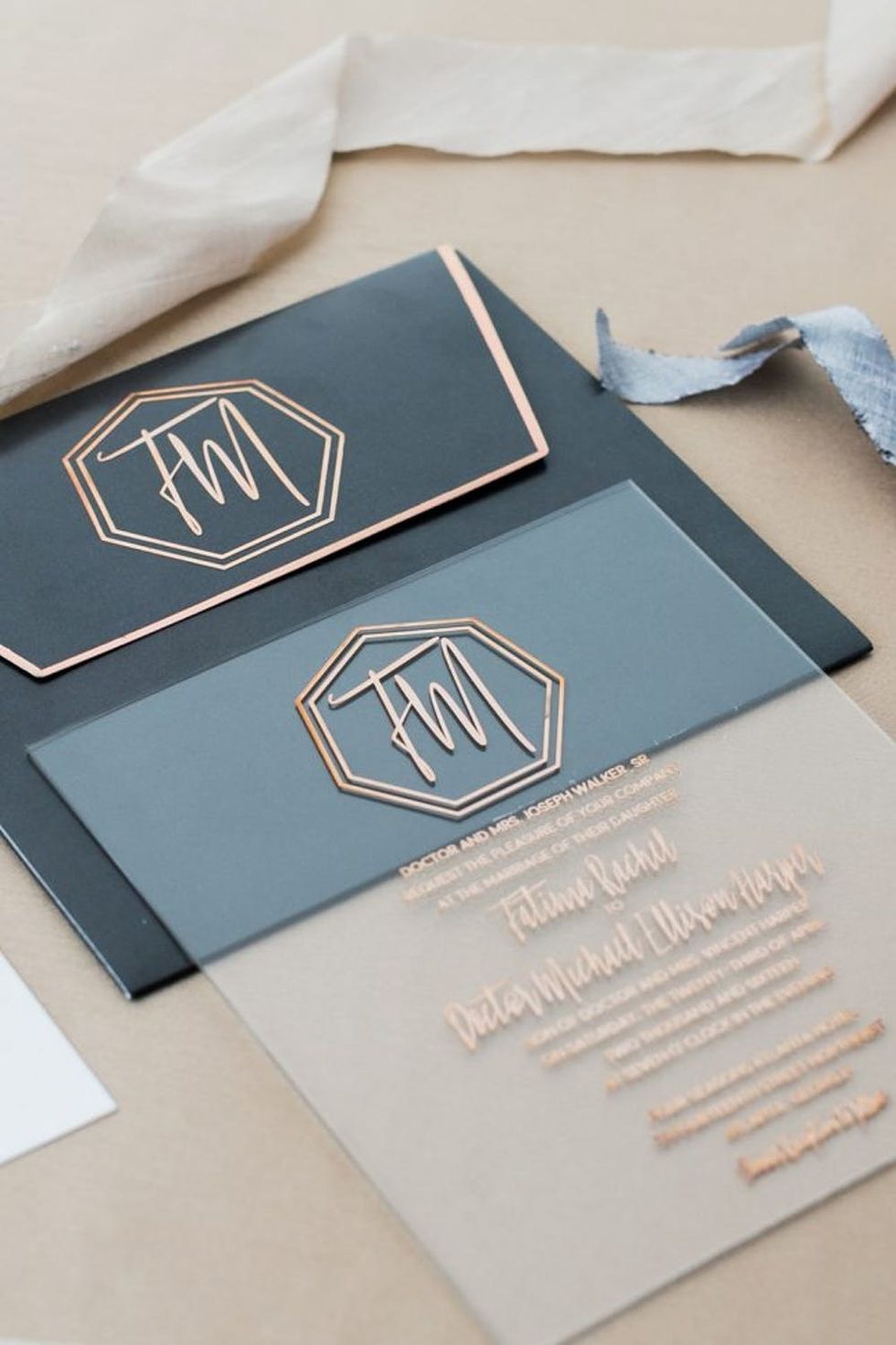 Acrylic Wedding Invitations