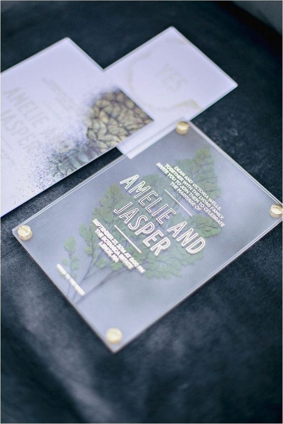 Acrylic Wedding Invitations