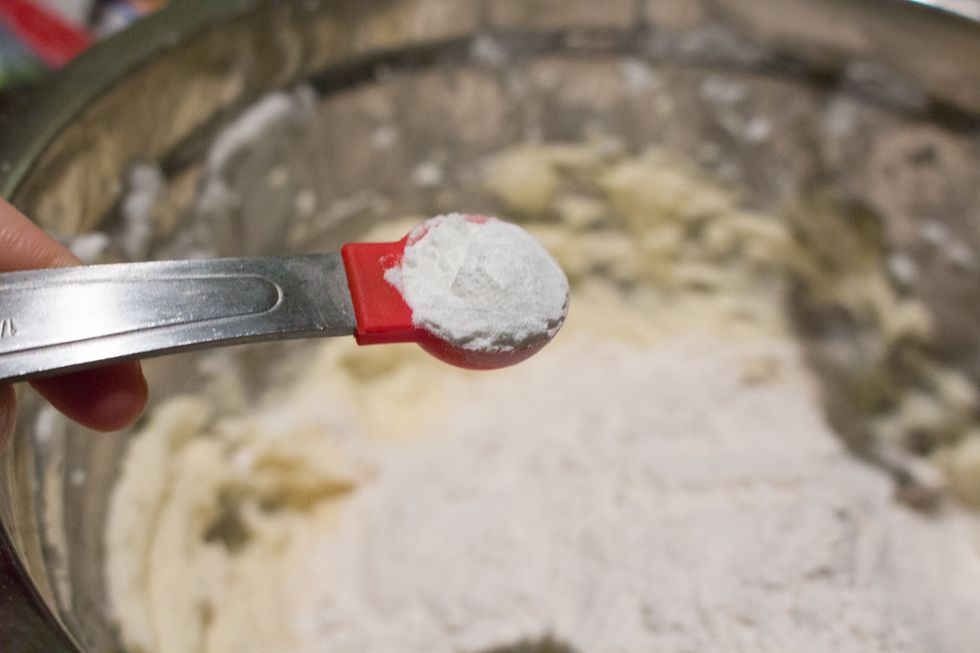 Add 1/2 tsp of baking powder.