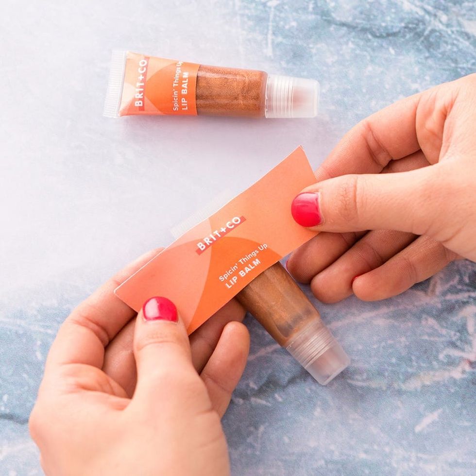 add the label DIY lip balm