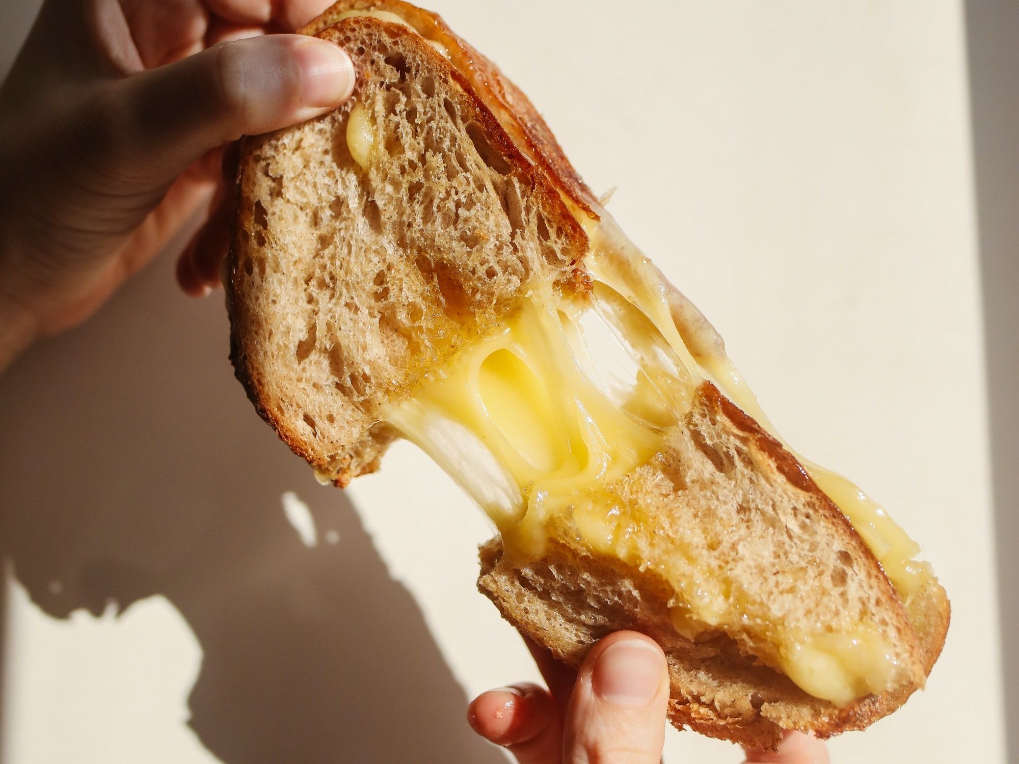 adding cooked ramen to a grilled cheese sandwich is the best instant ramen hack