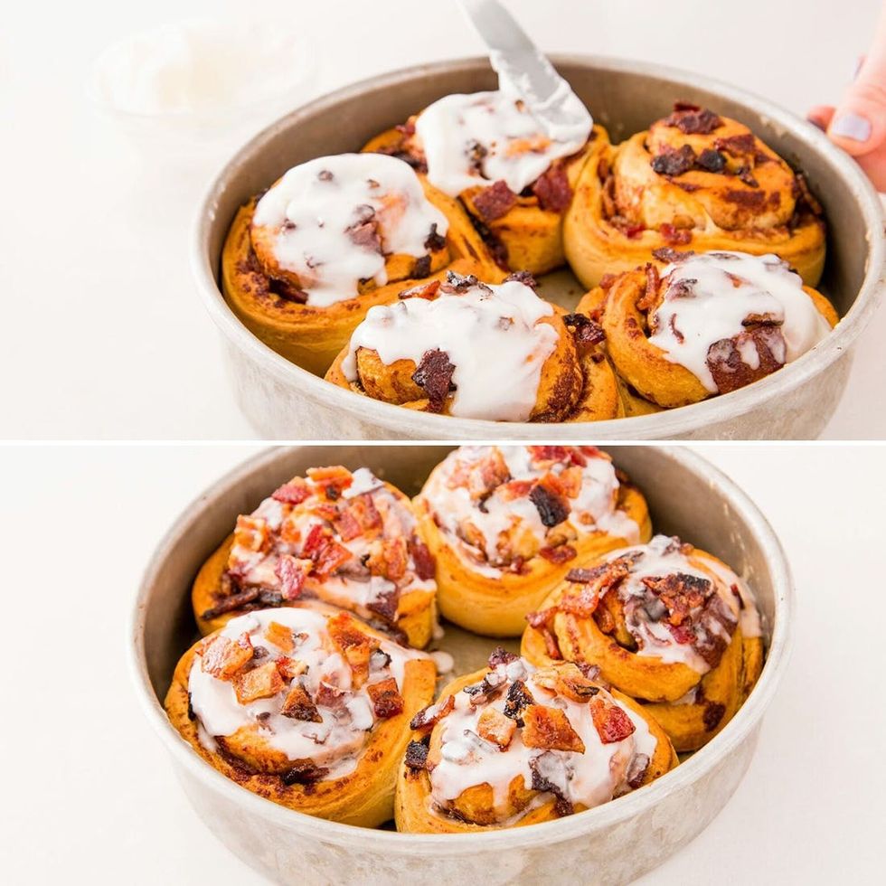 adding icing and more millionaire's bacon