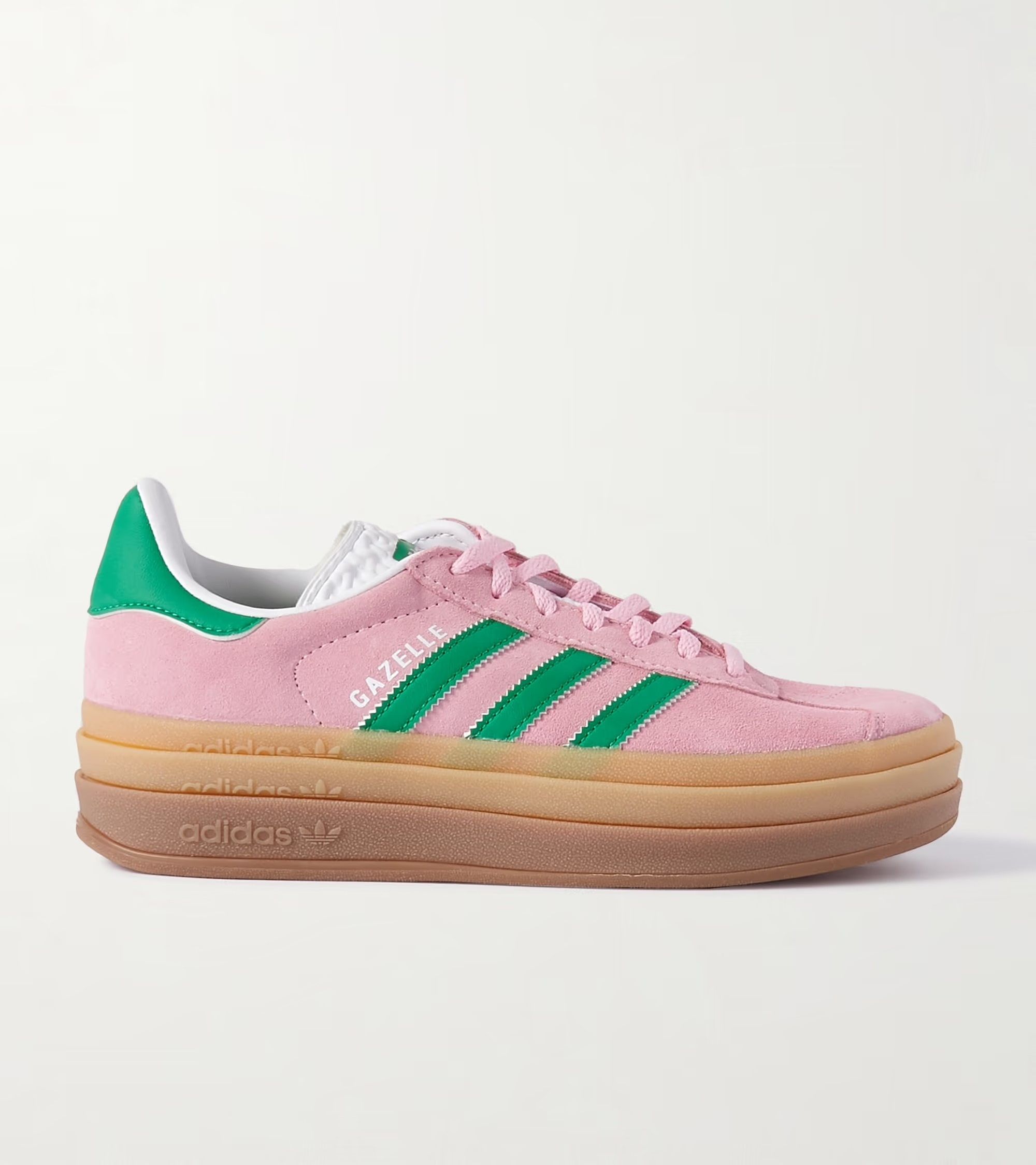 Adidas Pink and Green Gazelle