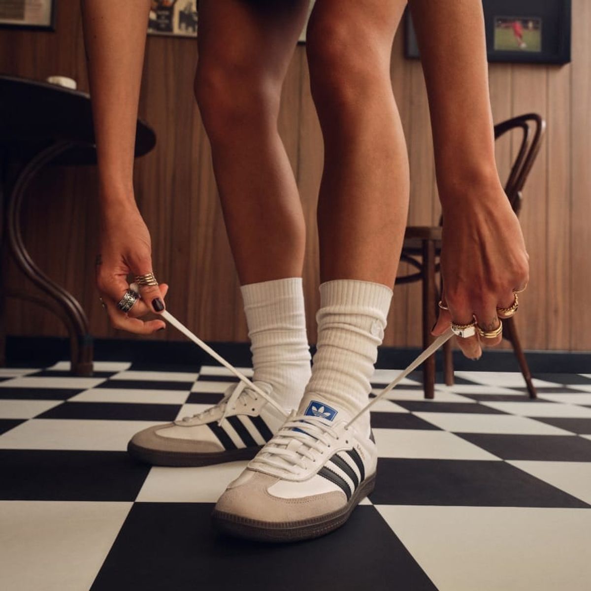 adidas sambas are of the most popular "it" girl sneakers