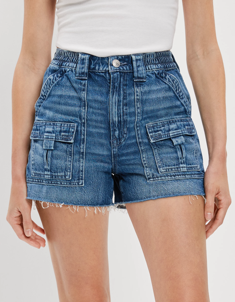 AE Dreamy Drape Denim Highest Waist '90s Boyfriend Short