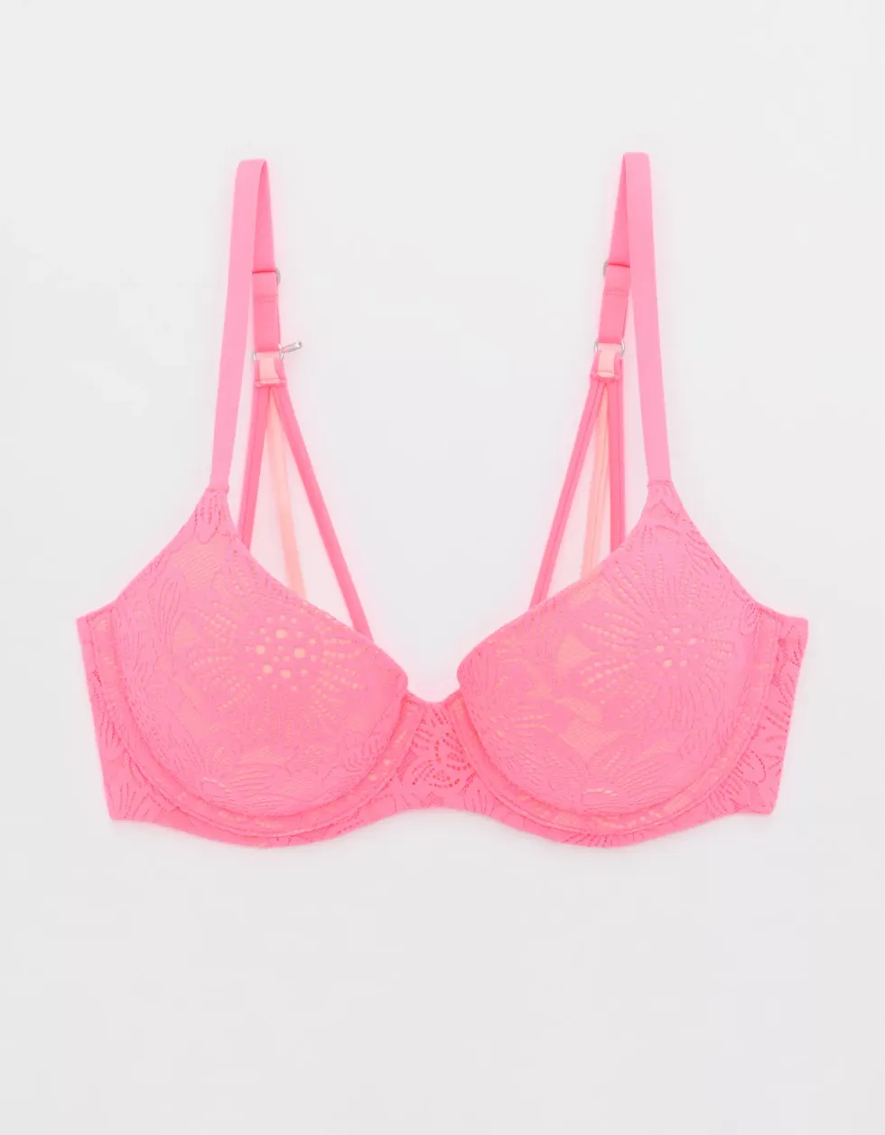 Aerie Sunnie Demi Push-Up Bloom Lace Bra