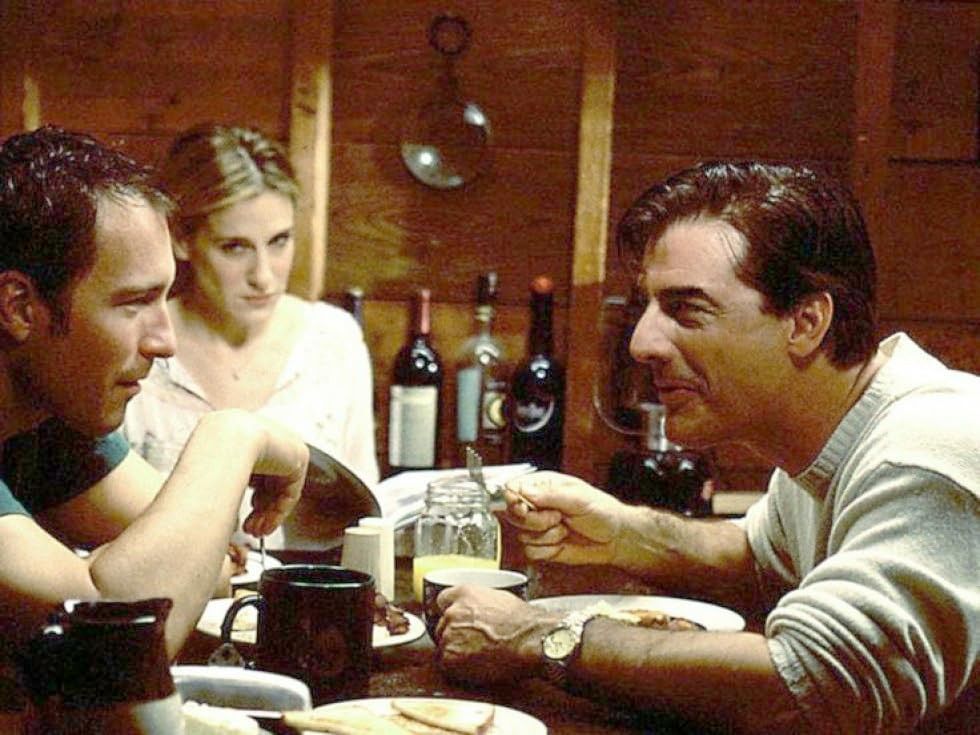 Aidan, Carrie, Mr. Big in Sex and the City
