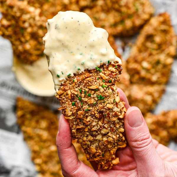 Air Fryer Pretzel Crusted Chicken Tenders