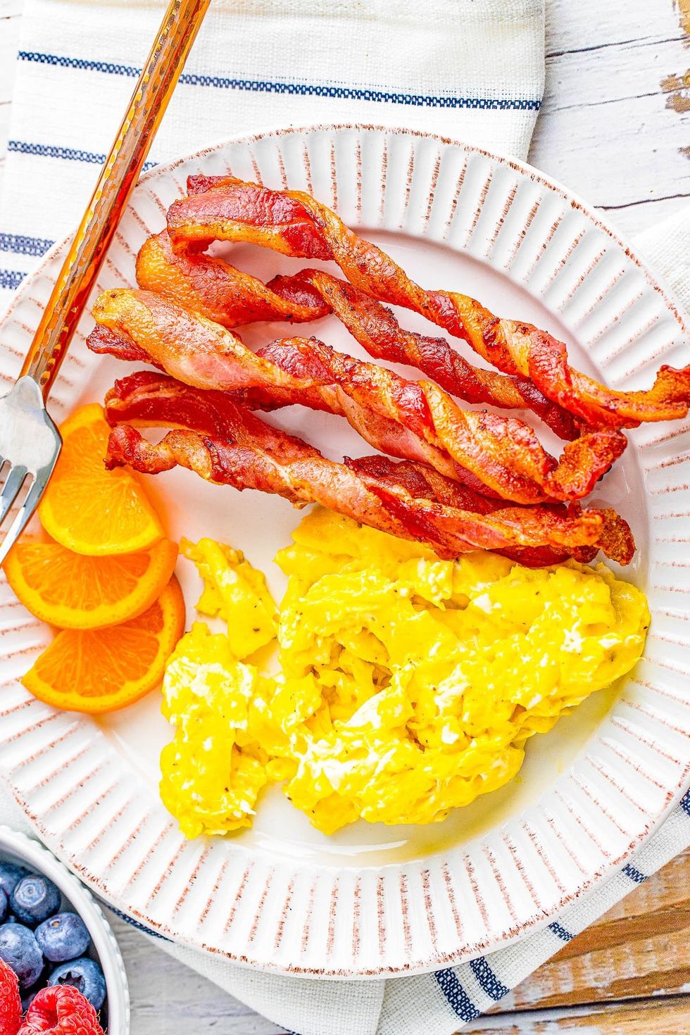 Air Fryer Twisted Bacon
