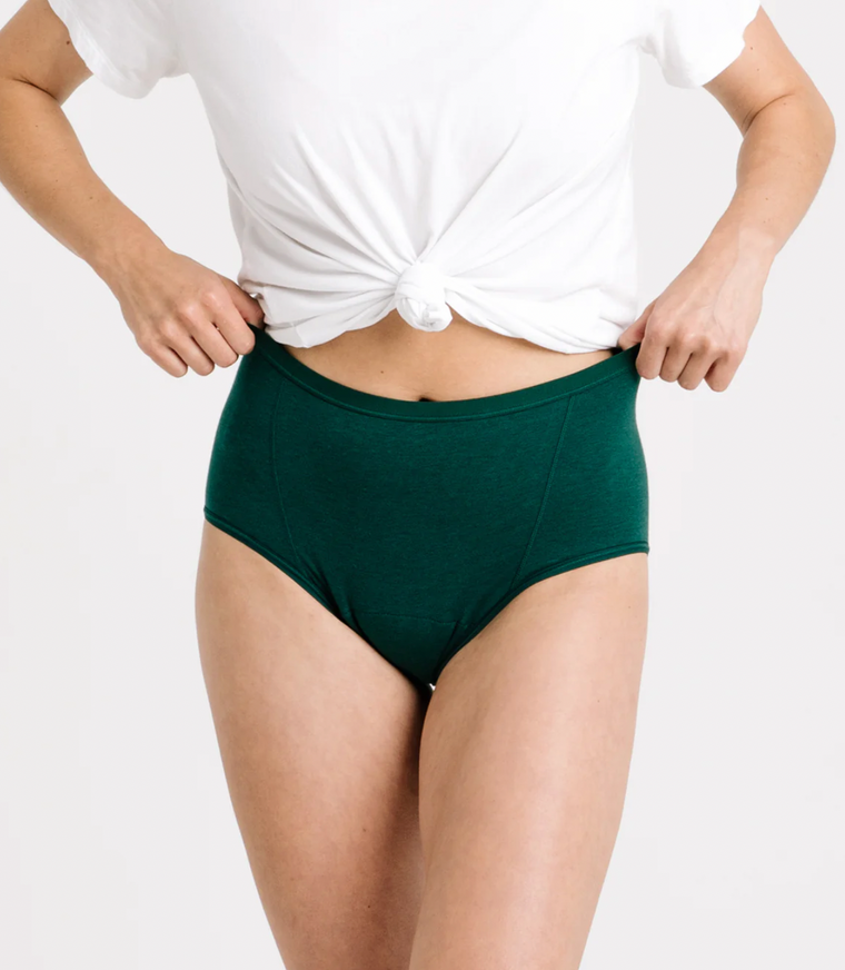 Tomboyx Women's Period Leakproof Boy Shorts Underwear, Cotton