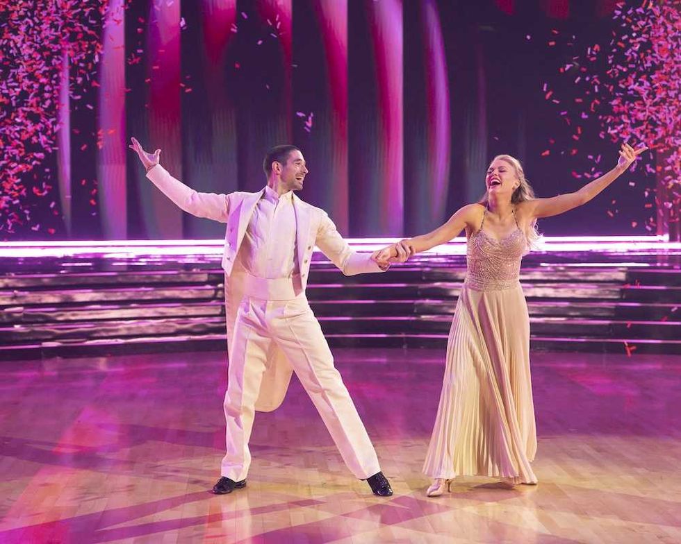 Alan Bersten and Elaine Hendrix on the Dancing with the Stars finale