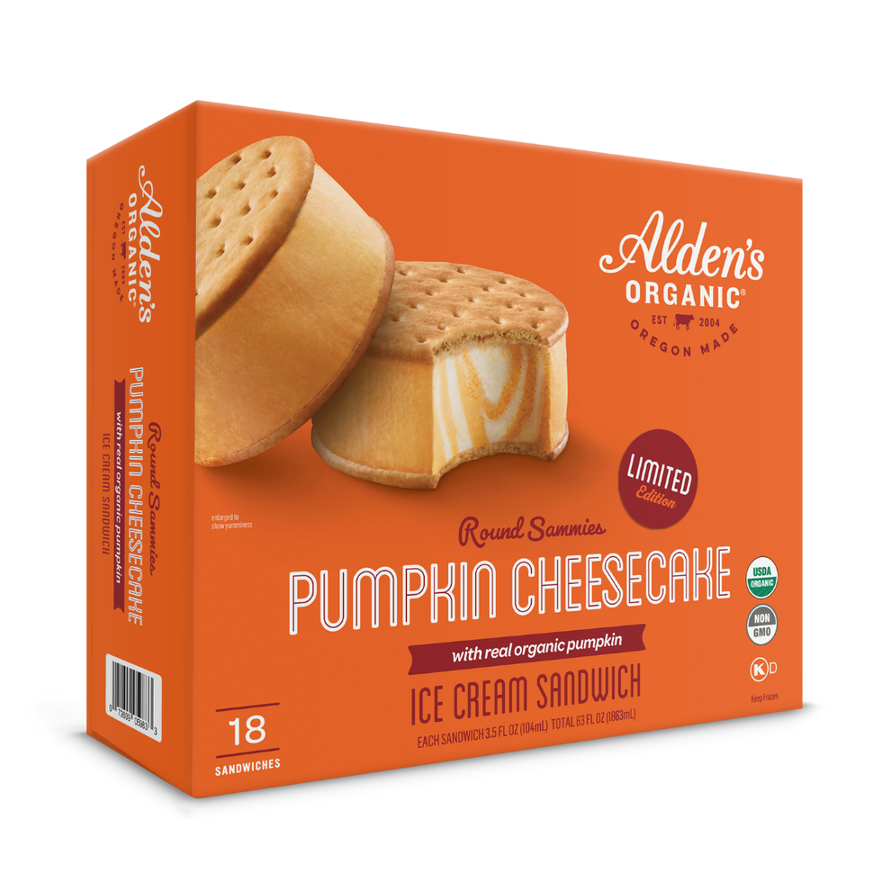 Alden's Organic Pumpkin Cheesecake Sammies