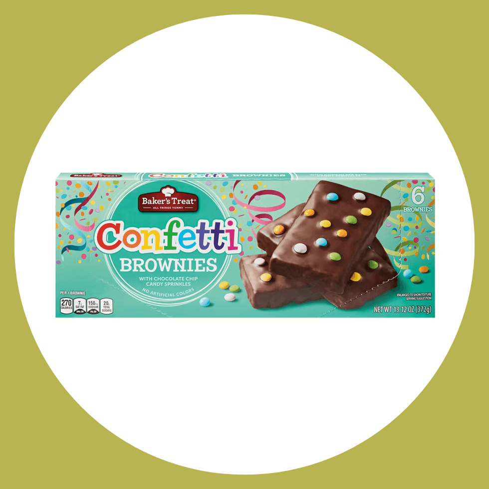 Aldi's Cosmic Brownies dupe: Baker's Treat Confetti Brownies