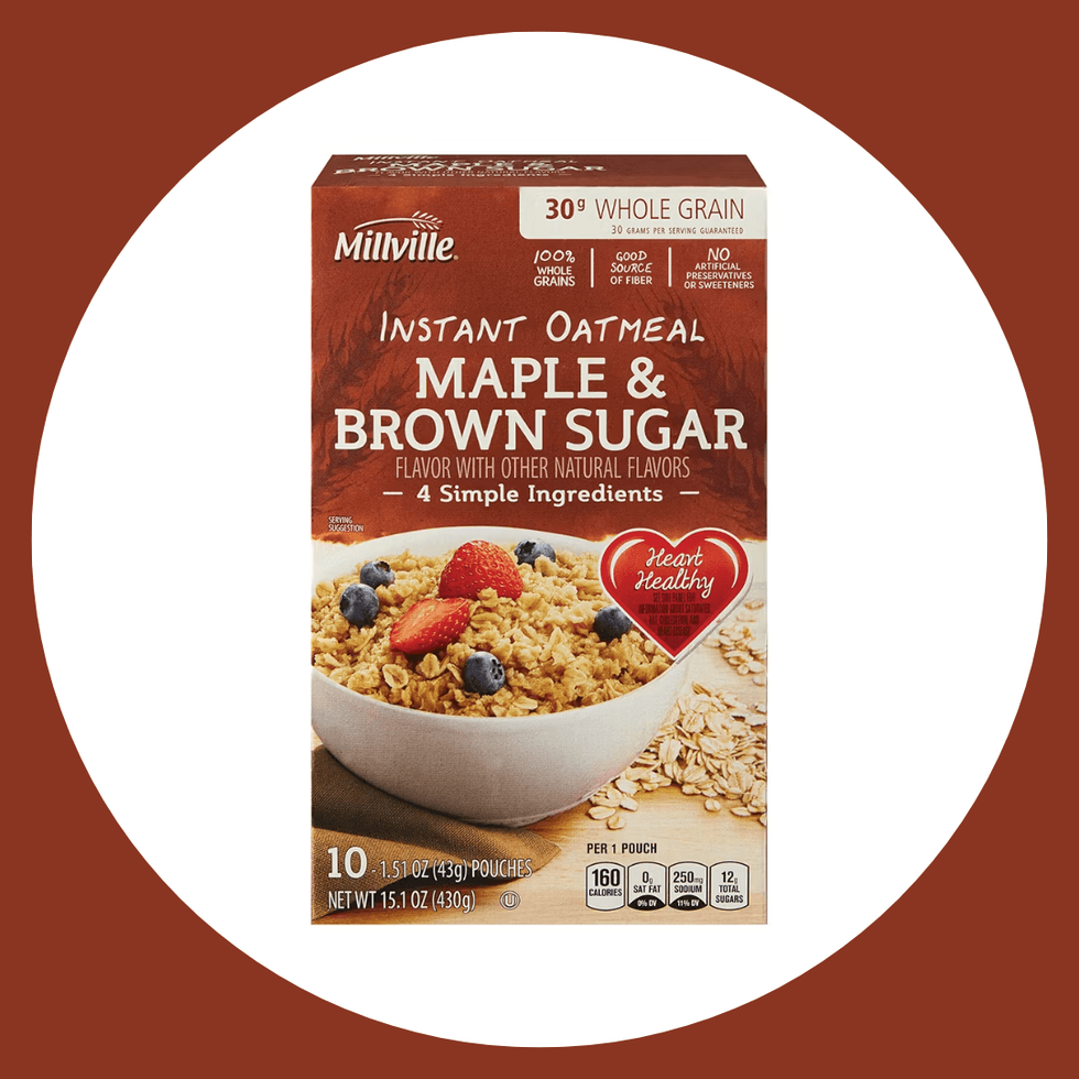 Aldi's Quaker Instant Oatmeal dupe: Millville Maple and Brown Sugar Instant Oatmeal