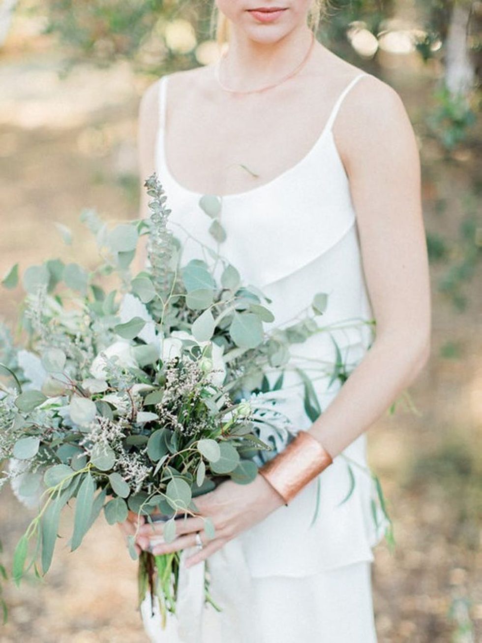 All-Greenery Wedding Bouquet For the Non-Traditional Bride