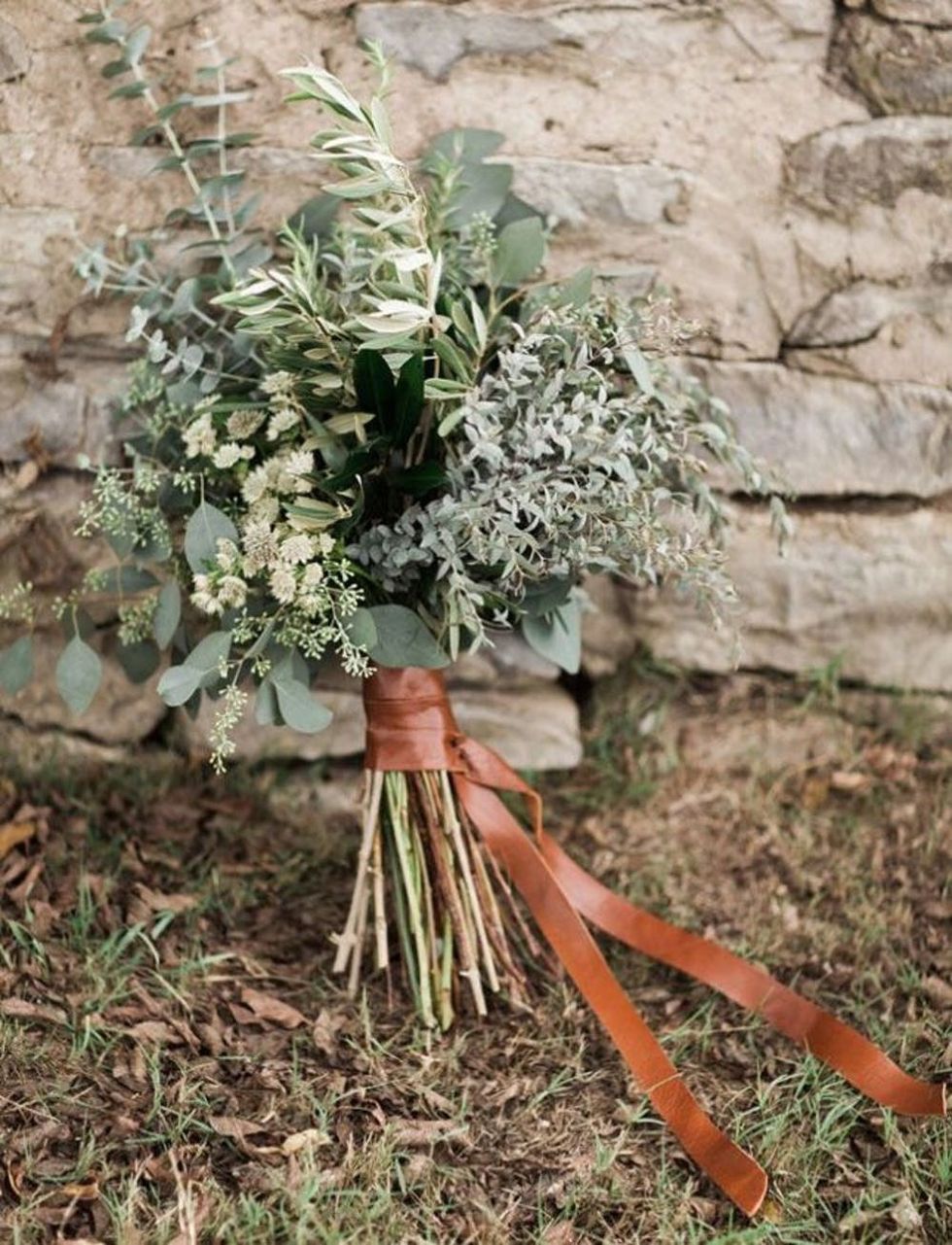 All-Greenery Wedding Bouquet For the Non-Traditional Bride