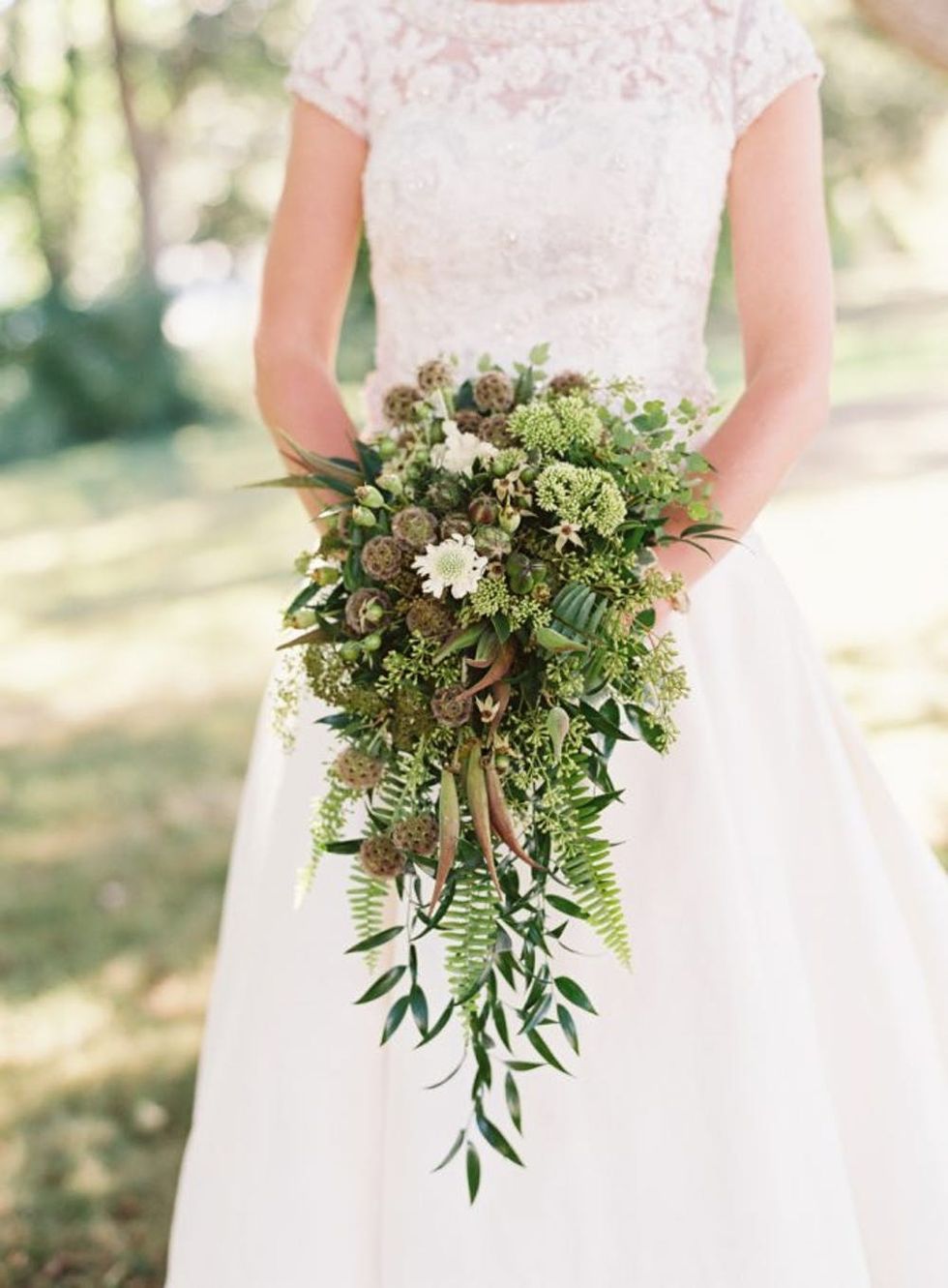 All-Greenery Wedding Bouquet For the Non-Traditional Bride