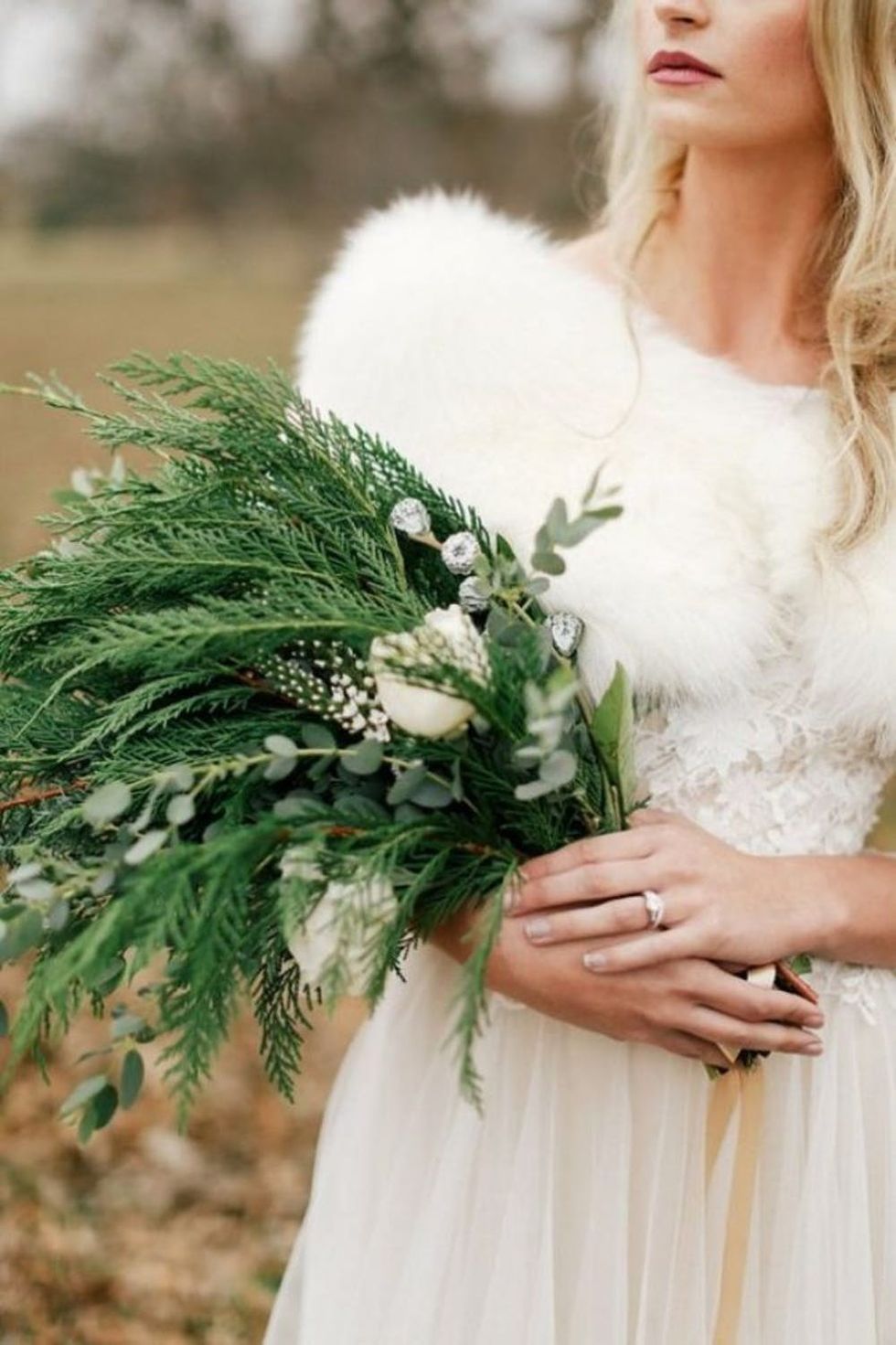 All-Greenery Wedding Bouquets For the Non-Traditional Bride