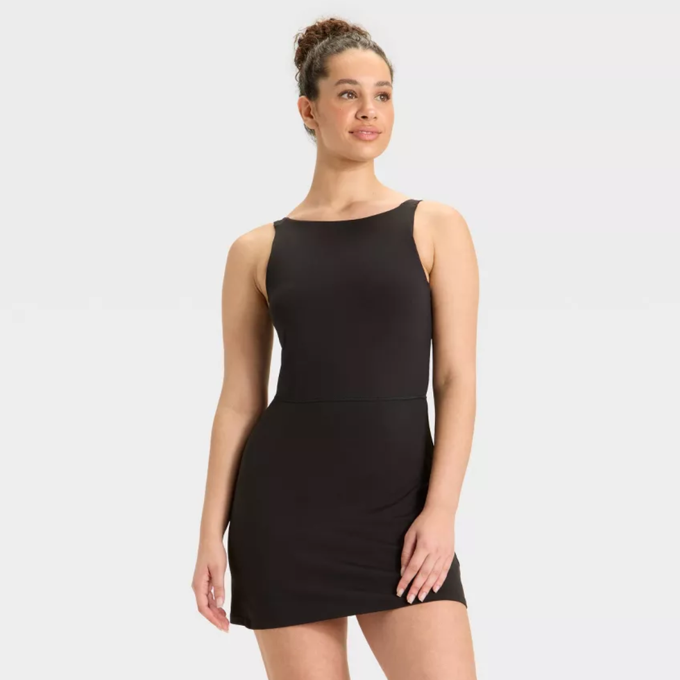 All In Motion Knit High Neck Active Dress in Black