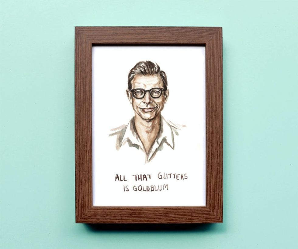 All That Glitters is Goldblum Print Punny Gift