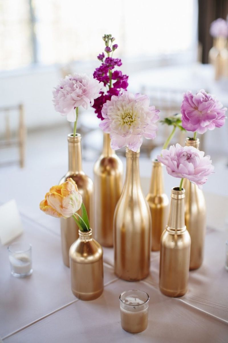 16 DIY Centerpiece Ideas for Your Spring Wedding - Brit + Co, image size:800x1201