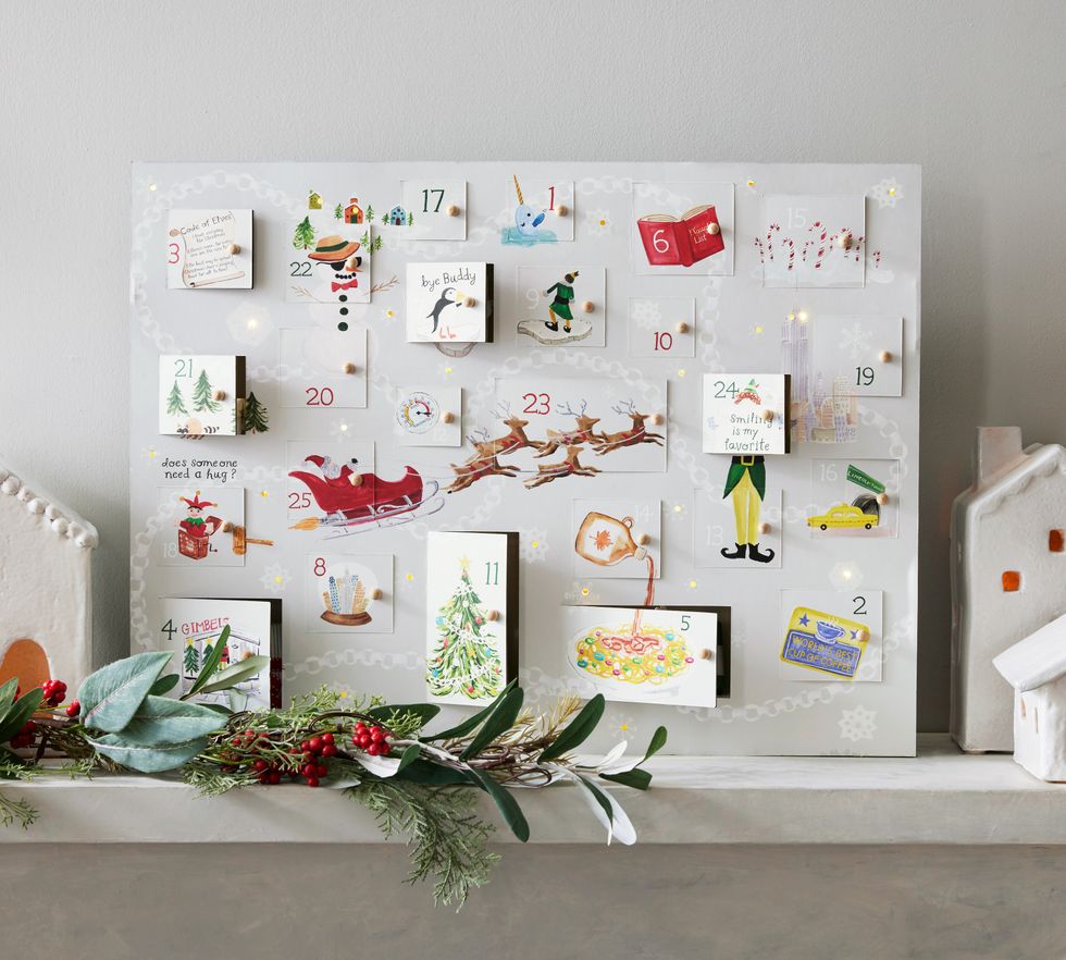 An Elf advent calendar is shown.