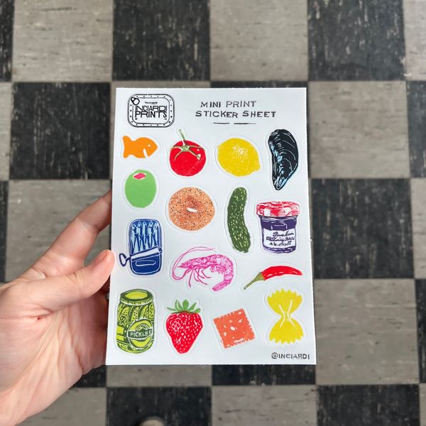 Anastasia Inciardi Prints Sticker Sheet