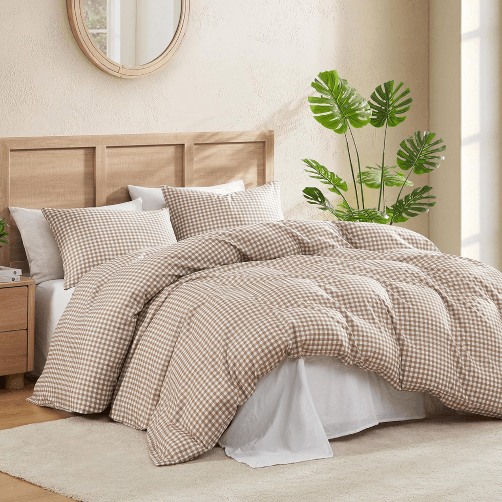Andency Gingham Duvet Cover Set