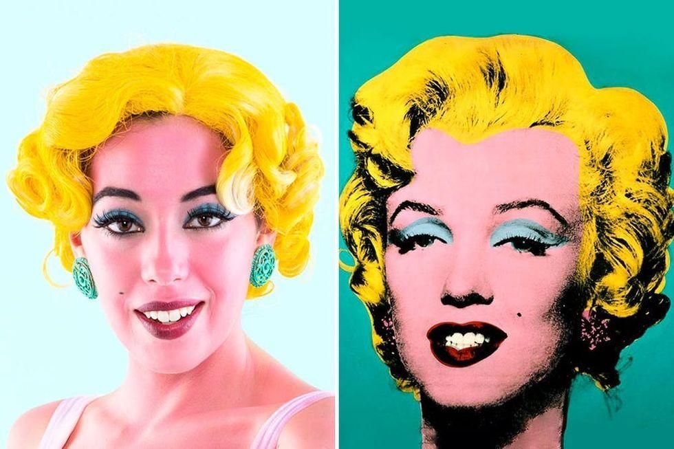 Andy Warhol\u2019s Marilyn Halloween makeup look