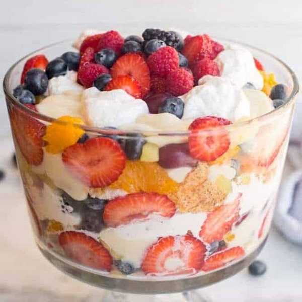angel food cake fruit trifle recipe