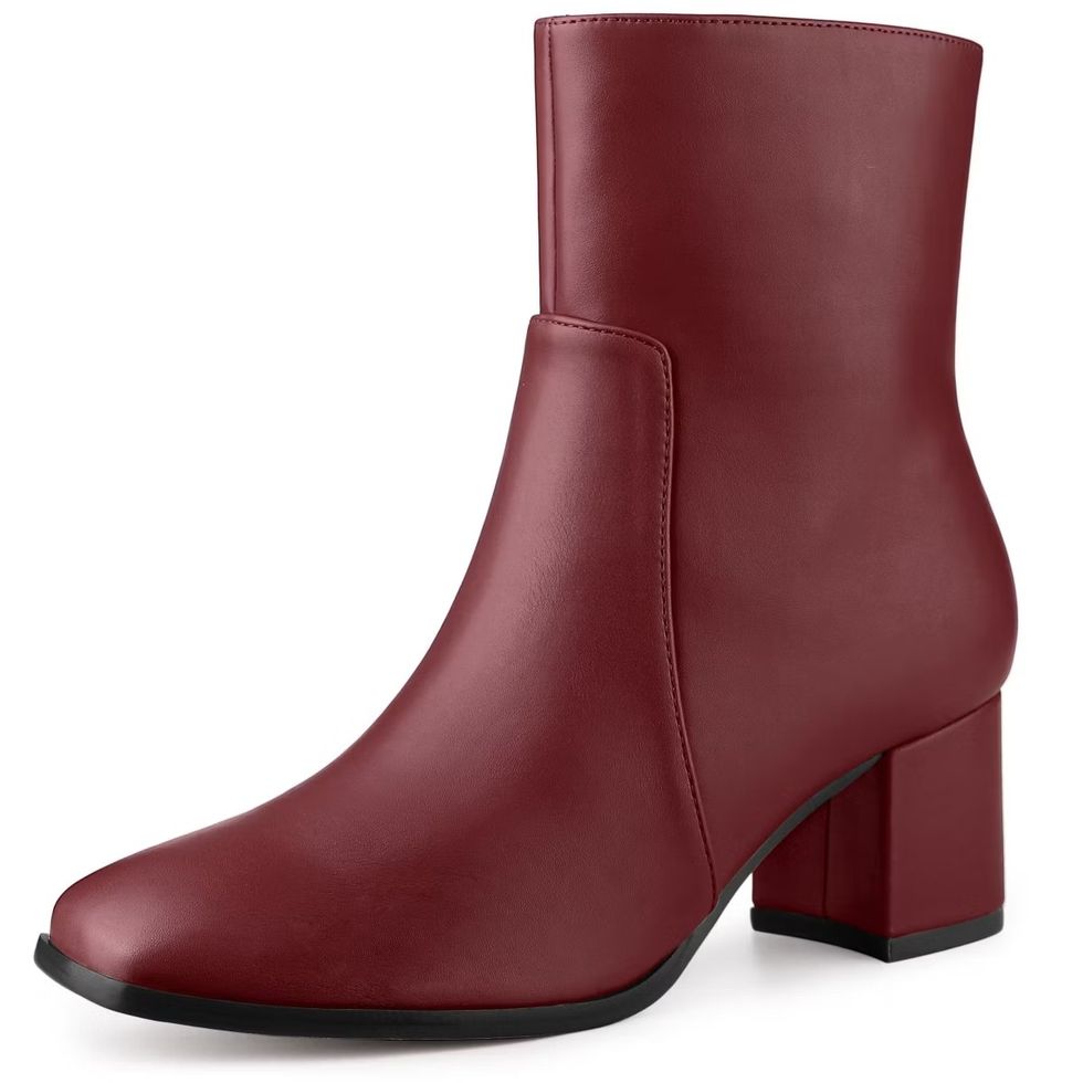 Ankle Burgundy Boots