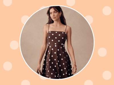 brown polka dot dress ann taylor 8 On-Sale Styles That Are Perfect For Summer Viscose Lining 100%