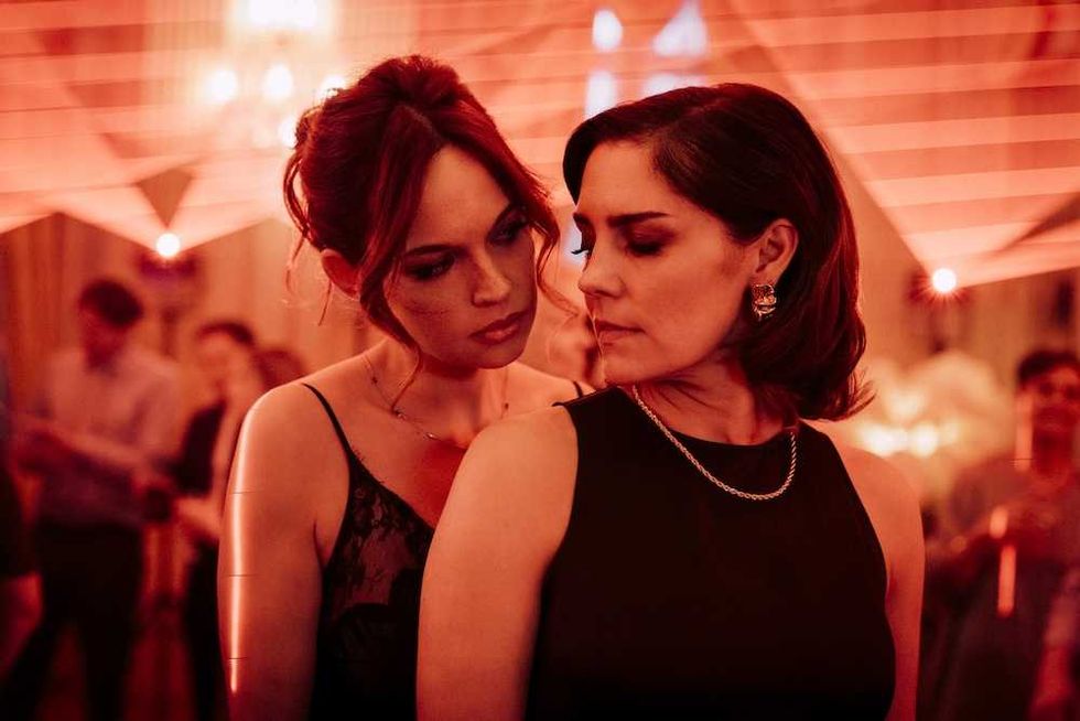 Annabel Scholey and Aggy K. Adams in The Couple Next Door season 2