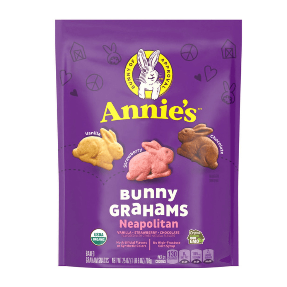Annie's Organic Neapolitan Bunny Grahams Crackers