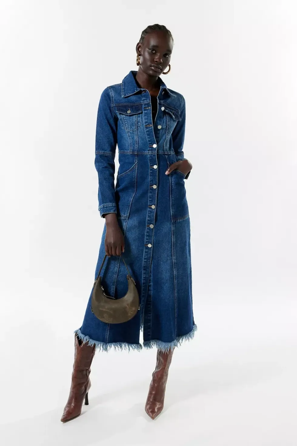 Another Girl Lori Denim Shirt Dress