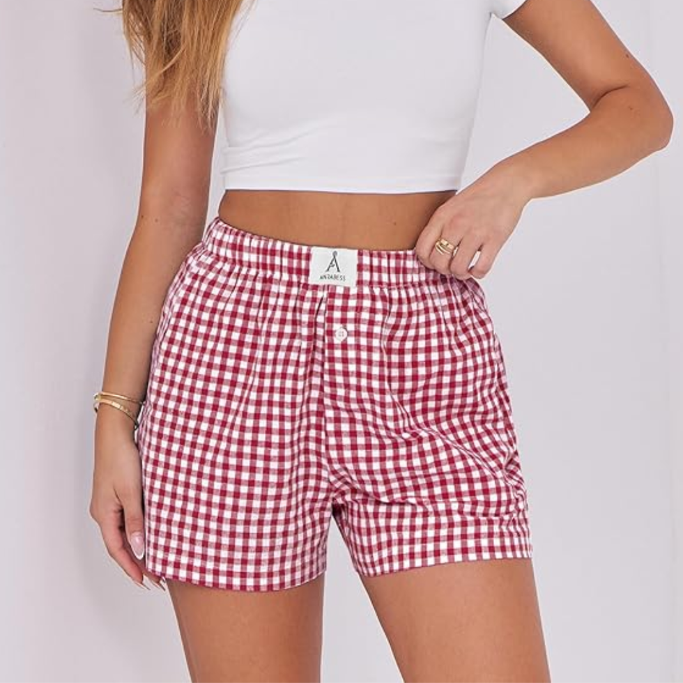 Anrabess Gingham Boxer Shorts