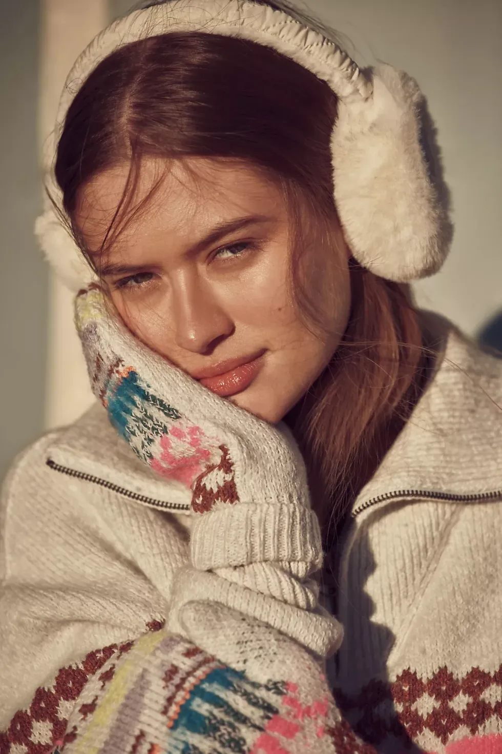 Anthropologie Classic Faux-Fur Earmuffs