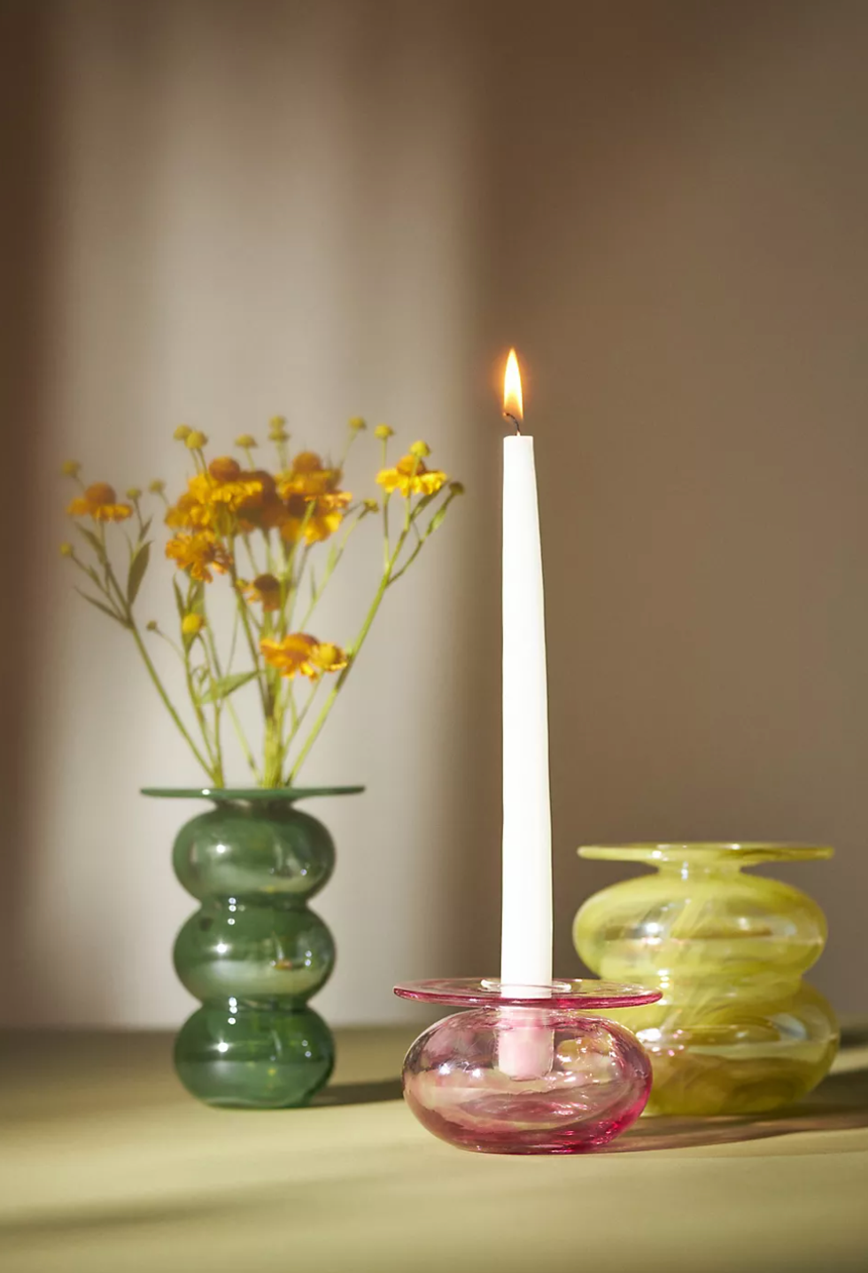 Anthropologie Home Bolla Vase & Candle Holder