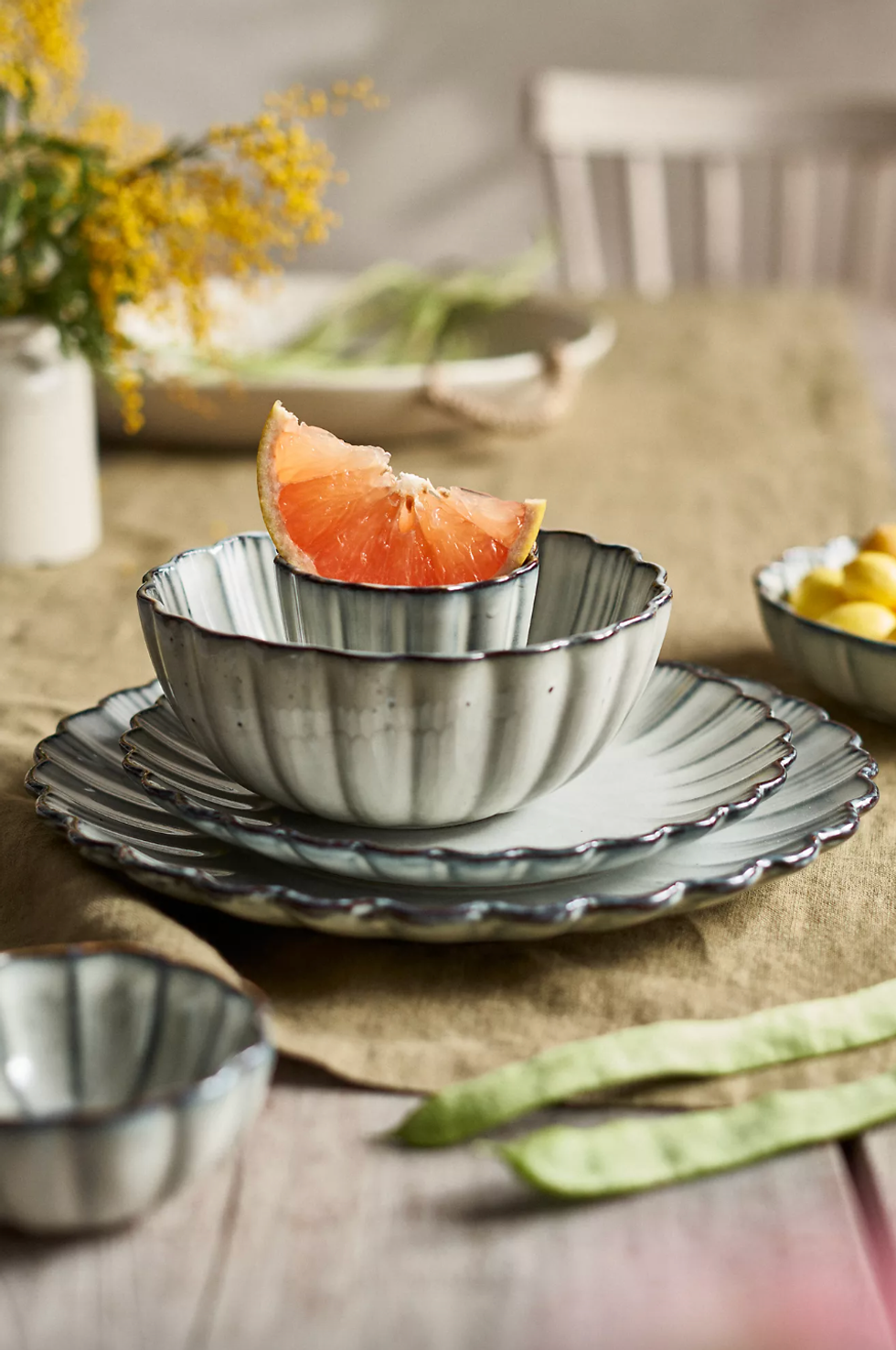 Anthropologie Scalloped Dinnerware Collection
