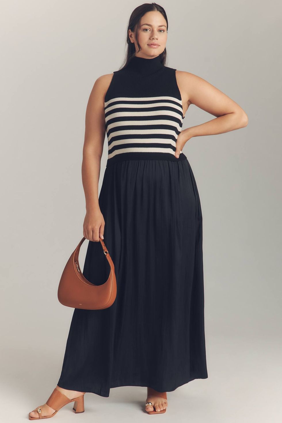 Anthropologie The Thea Sleeveless Twofer Maxi Dress