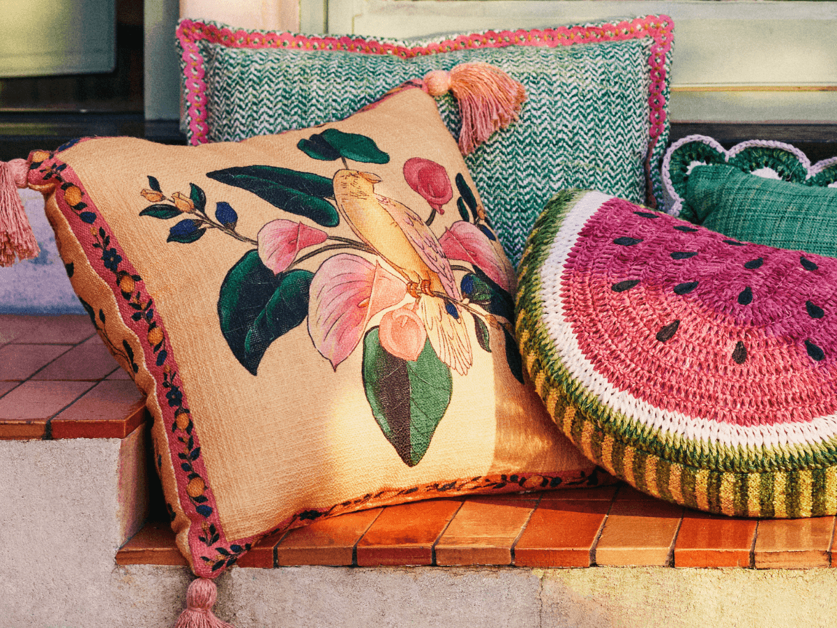 Anthropologie x FARM Rio Outdoor Decor Collaboration