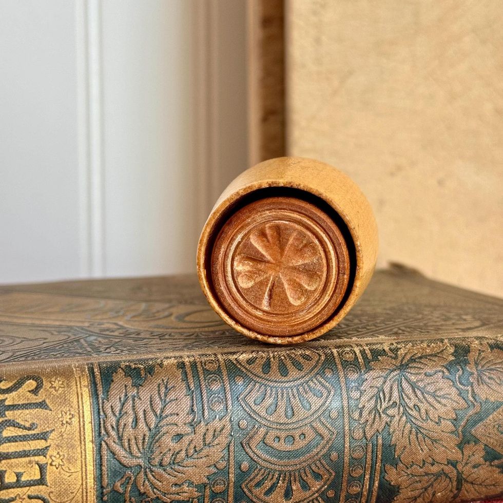 Antique Carved Wooden Butter Mold