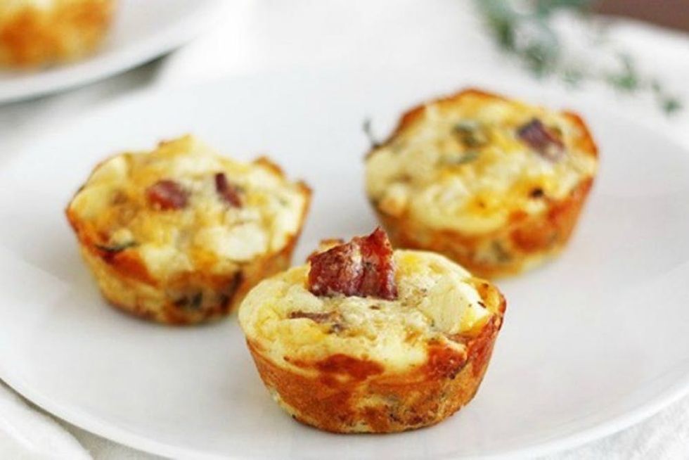 Apple, Bacon + Cheddar Breakfast Pies