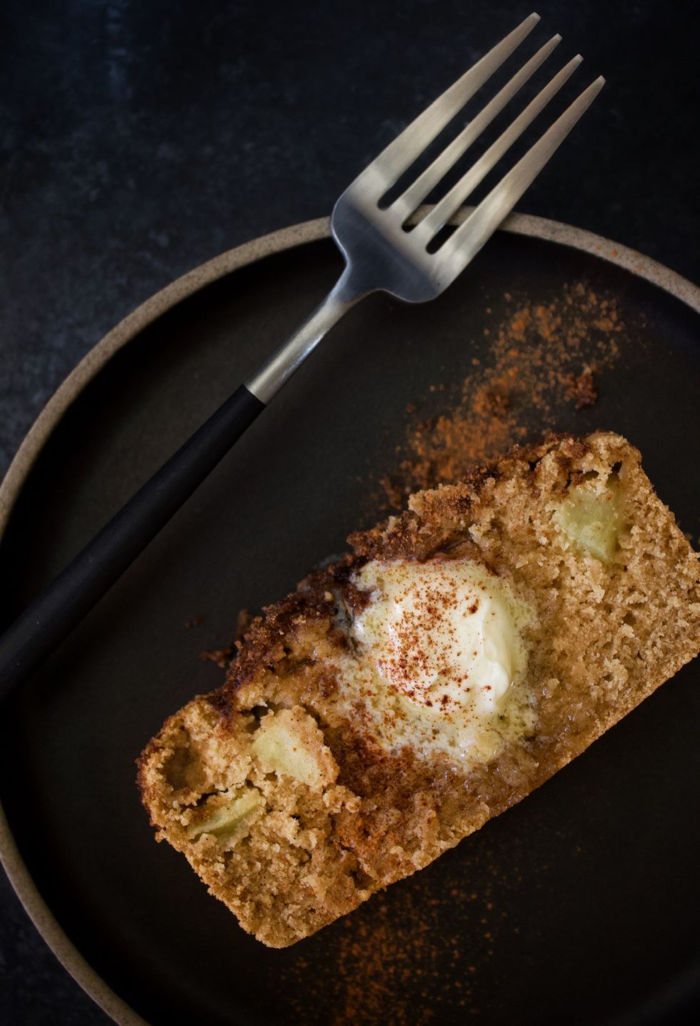 Apple Bourbon Breakfast Bread (Vegan + Gluten-Free)