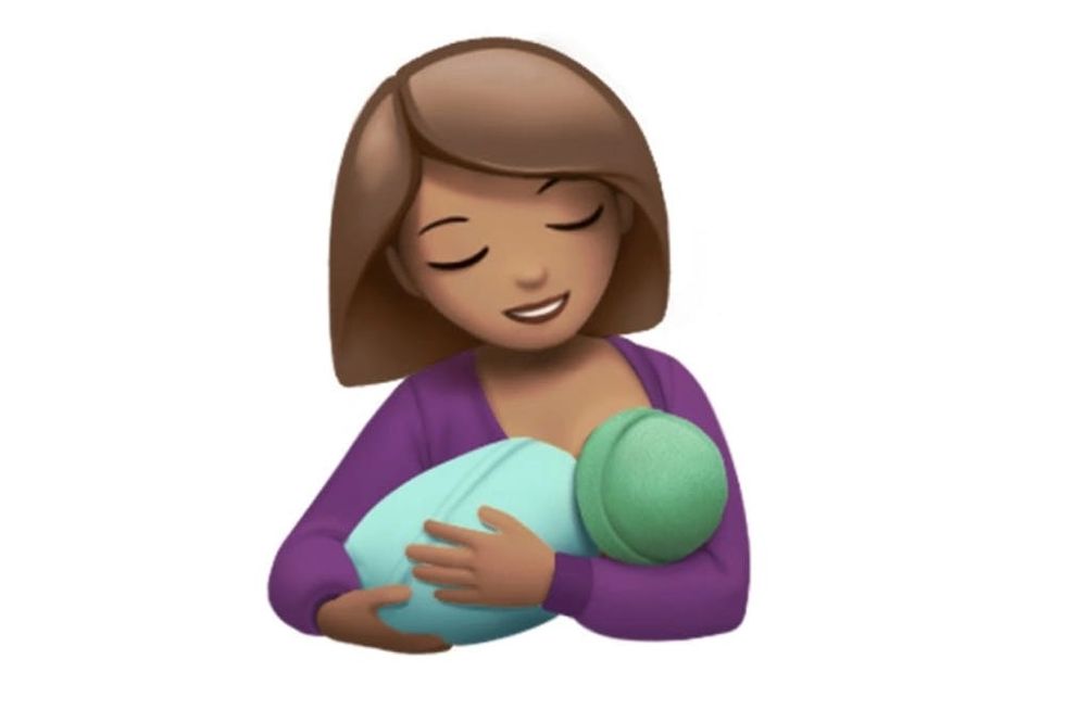 Apple breastfeeding emoji