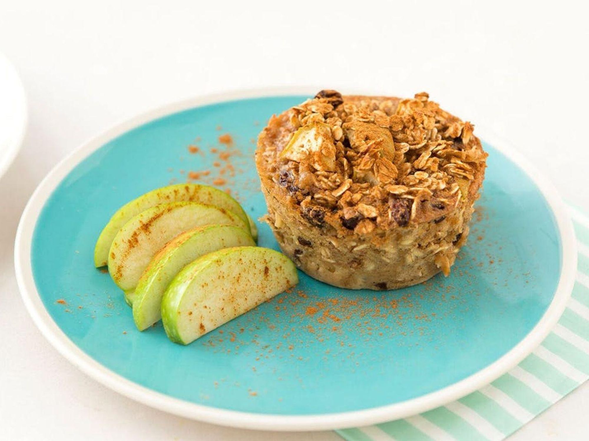 Apple Cinnamon Baked Oatmeal Muffins Road Trip Snacks